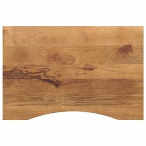vidaXL t&ouml;m&ouml;r nyers mang&oacute;fa &iacute;ves asztallap 90 x 50 x 2,5 cm