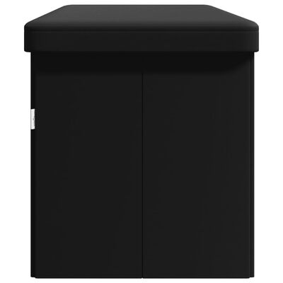 vidaXL fekete összecsukható PVC tárolópad