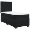 vidaXL fekete b&aacute;rsony rug&oacute;s &aacute;gy matraccal 100 x 200 cm