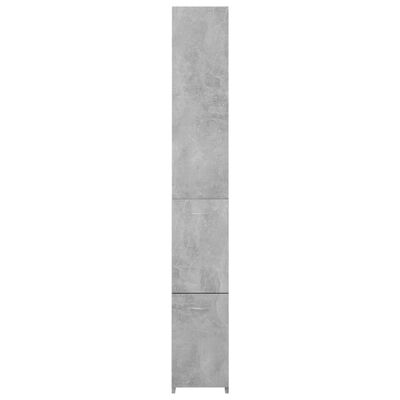 vidaXL betonszürke forgácslap fürdőszobaszekrény 25x25x170 cm