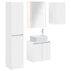 vidaXL F&uuml;rdőszobai Szekr&eacute;ny Szett 5 pcs Feh&eacute;r 53 x 15,5 x 70 cm