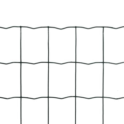 vidaXL Euro Fence zöld acélkerítés 10 x 1,0 m