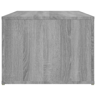 vidaXL szürke sonoma szerelt fa dohányzóasztal 100x50x36 cm
