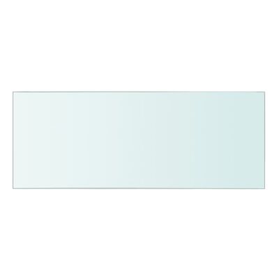 vidaXL 40x15 cm átlátszó panel üvegpolc