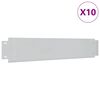 vidaXL 10 db galvaniz&aacute;lt ac&eacute;l gyepker&iacute;t&eacute;s 100 x 20 cm