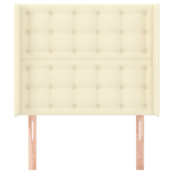 vidaXL kr&eacute;msz&iacute;nű műbőr fejt&aacute;mla sz&aacute;rnyakkal 103x16x118/128 cm