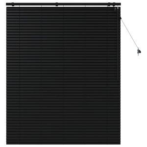 vidaXL Zsaluzia Fekete 130 x 160 cm 35 mm Massz&iacute;v Paulownia fa