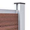 vidaXL barna WPC kerítéspanelszett 353 x 146 cm