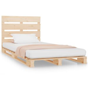 vidaXL t&ouml;m&ouml;r fenyőfa &aacute;gykeret 90 x 190 cm (Single)