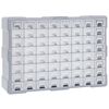 vidaXL t&ouml;bbfi&oacute;kos szervező 64 fi&oacute;kkal 52 x 16 x 37,5 cm