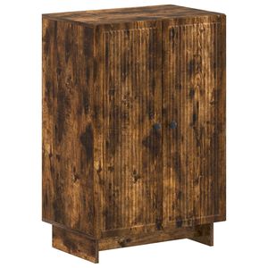 vidaXL Cipőszekr&eacute;ny EDE 59,5 x 39,5 x 90 cm Szerelt Fa F&uuml;st&ouml;s T&ouml;lgy