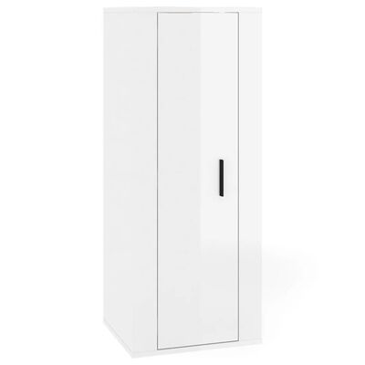 vidaXL magasfényű fehér fali TV-szekrény 40x34,5x100 cm