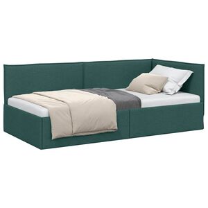 vidaXL Sarok&aacute;gy keret fejt&aacute;ml&aacute;val S&ouml;t&eacute;tz&ouml;ld 80 x 200 cm sz&ouml;vet