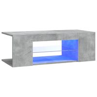 vidaXL betonszürke TV-szekrény LED lámpákkal 90 x 39 x 30 cm