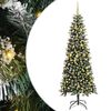 vidaXL Mű kar&aacute;csonyfa Z&ouml;ld 240 cm PVC &eacute;s műanyag &eacute;s ac&eacute;l