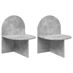 vidaXL &Eacute;jjeli asztal 2 db Betonsz&uuml;rke 48 x 49 x 65 cm M&eacute;rn&ouml;ki fa