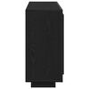 vidaXL Sz&eacute;f Fekete t&ouml;lgy 92 x 35 x 75 cm Faanyag
