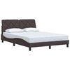 vidaXL s&ouml;t&eacute;tbarna sz&ouml;vet &aacute;gykeret matrac n&eacute;lk&uuml;l 140 x 190 cm