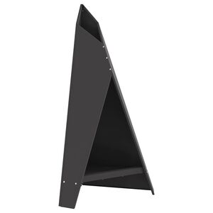 vidaXL Tűzgy&uacute;jt&oacute; t&aacute;l Fekete 58 x 40 x 100 cm Időj&aacute;r&aacute;s&aacute;ll&oacute; ac&eacute;l