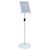 vidaXL Pedestal poszter &aacute;llv&aacute;ny Ez&uuml;st 33 x 33 x 123 cm PVC &eacute;s Ac&eacute;l