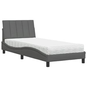 vidaXL s&ouml;t&eacute;tsz&uuml;rke sz&ouml;vet &aacute;gy matraccal Hanko 80x200 cm Fabric