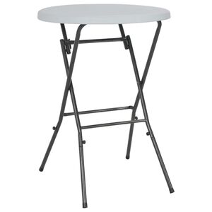vidaXL feh&eacute;r HDPE &ouml;sszecsukhat&oacute; b&aacute;rasztal 80 x 110 cm