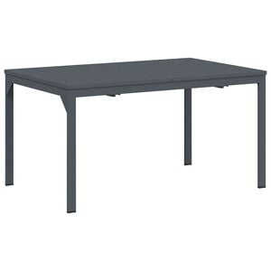 vidaXL K&uuml;lt&eacute;ri &eacute;tkezőasztal Antracit 210 x 90 x 73 cm Ac&eacute;l