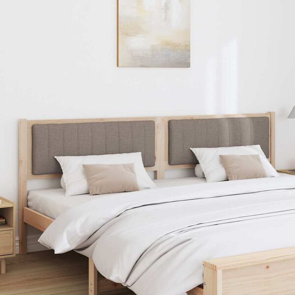 vidaXL K&aacute;rpitozott fejt&aacute;mla fejt&aacute;ml&aacute;val Barna 200 cm T&ouml;m&ouml;r fenyőfa