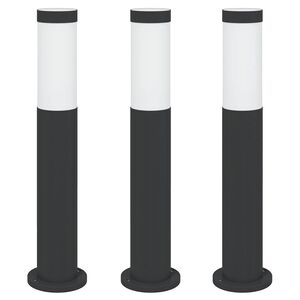 vidaXL 3 db k&uuml;lt&eacute;ri l&aacute;mpa 50 cm rozsdamentes ac&eacute;l IP44