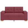 vidaXL borv&ouml;r&ouml;s sz&ouml;vet loveseat kanap&eacute; 160x77x82 cm