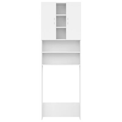 vidaXL fehér mosógépszekrény 64 x 25,5 x 190 cm