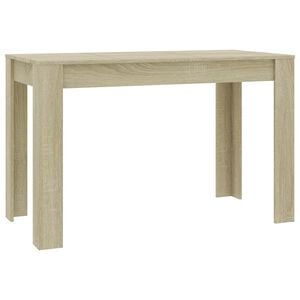 vidaXL sonoma t&ouml;lgy sz&iacute;nű szerelt fa &eacute;tkezőasztal 120 x 60 x 76 cm