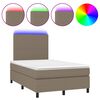 vidaXL t&oacute;psz&iacute;nű sz&ouml;vet rug&oacute;s &eacute;s LED-es &aacute;gy matraccal 120x190cm