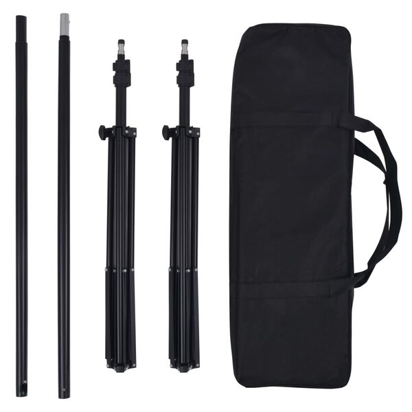 vidaXL fotó stúdió szett 5 színes háttérrel és állítható kerettel