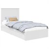 vidaXL T&aacute;rol&oacute;s &Aacute;gy fi&oacute;kkal fejt&aacute;ml&aacute;val Feh&eacute;r 90 x 190 cm Szerelt Fa