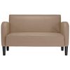 vidaXL cappuccino műbőr loveseat kanap&eacute; 110 cm
