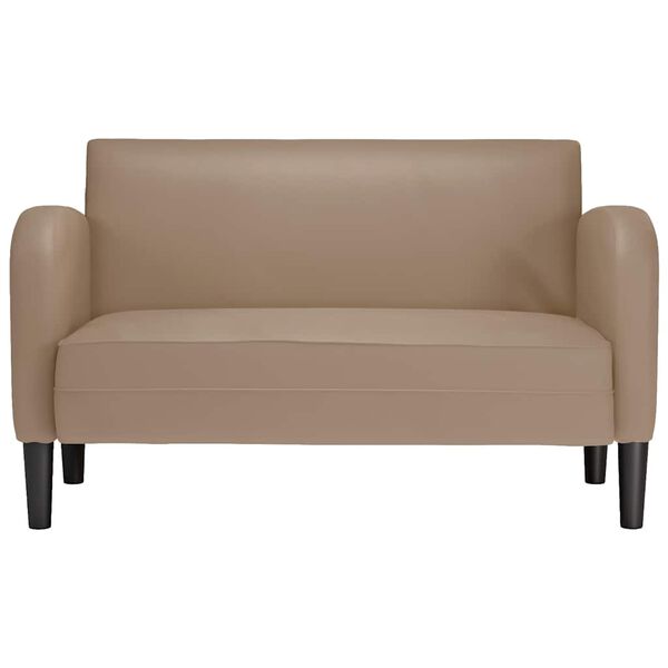 vidaXL cappuccino műbőr loveseat kanap&eacute; 110 cm