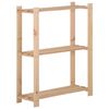 vidaXL 3 szintes t&ouml;m&ouml;r fenyőfa t&aacute;rol&oacute;&aacute;llv&aacute;ny 60 x 28,5 x 90 cm