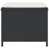 vidaXL 4 db fekete polyrattan kerti szék párnával 41 x 41 x 36 cm