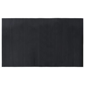 vidaXL n&eacute;gysz&ouml;gletű fekete bambusz szőnyeg 60 x 100 cm