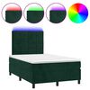 vidaXL s&ouml;t&eacute;tz&ouml;ld b&aacute;rsony rug&oacute;s &eacute;s LED-es &aacute;gy matraccal 120x200 cm