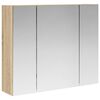 vidaXL F&uuml;rdőszobai t&uuml;k&ouml;rszekr&eacute;ny Sonoma t&ouml;lgy 60 x 14,5 x 50 cm