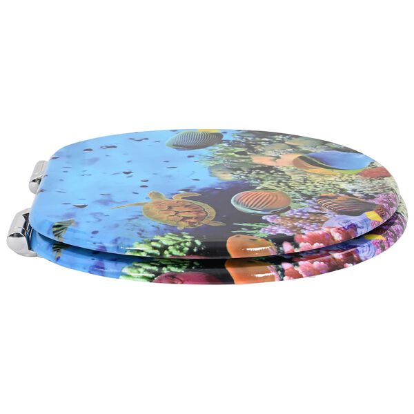 vidaXL L&aacute;gy z&aacute;r&oacute;d&aacute;s&uacute; WC &uuml;lőke M&eacute;ly tengerk&eacute;k 44 x 38 cm MDF lap