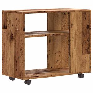 vidaXL Oldalasztal R&eacute;gi fa 70x35x60,5 cm műszaki fa