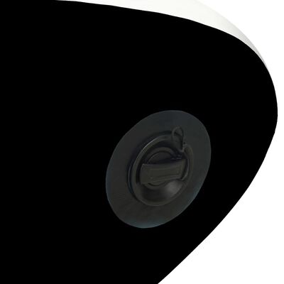 vidaXL fekete felfújható állószörfszett 366 x 76 x 15 cm