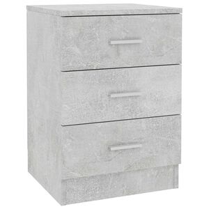 vidaXL betonsz&uuml;rke szerelt fa &eacute;jjeliszekr&eacute;ny 38 x 35 x 56 cm