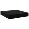 vidaXL 2 db magasf&eacute;nyű fekete MDF lebegő fali polc 23 x 23,5 x 3,8 cm