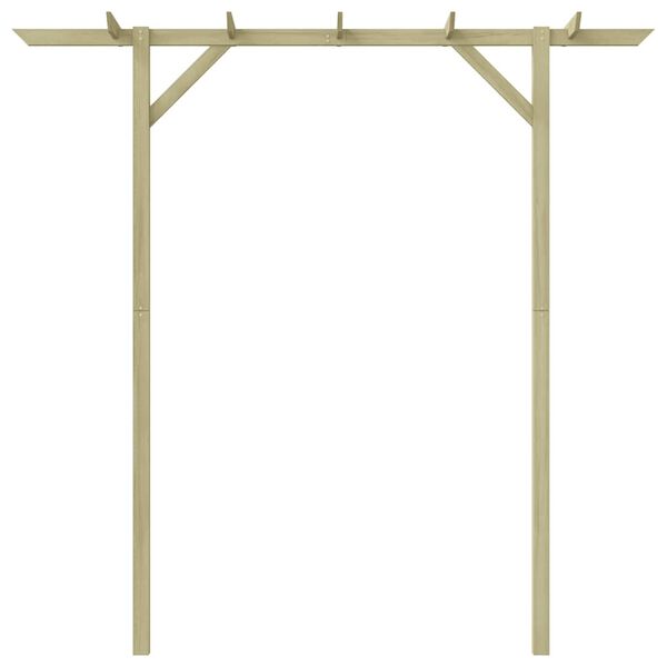 vidaXL fa kerti pergola 205 x 40 x 203 cm
