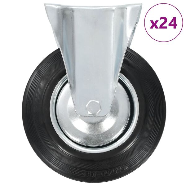 vidaXL 24 darab fix görgő 200 mm