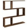 vidaXL Falpolc Antik Fa 80 x 12 x 79,5 cm Szerelt Fa